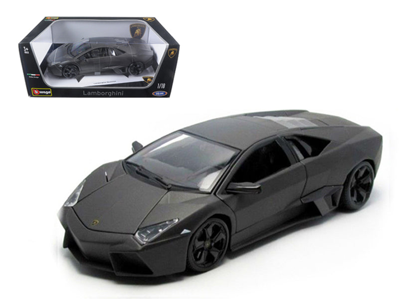 Lamborghini Reventon Dark Matt Gray 1/18 Diecast Model Car by Bburago free shipping USA
