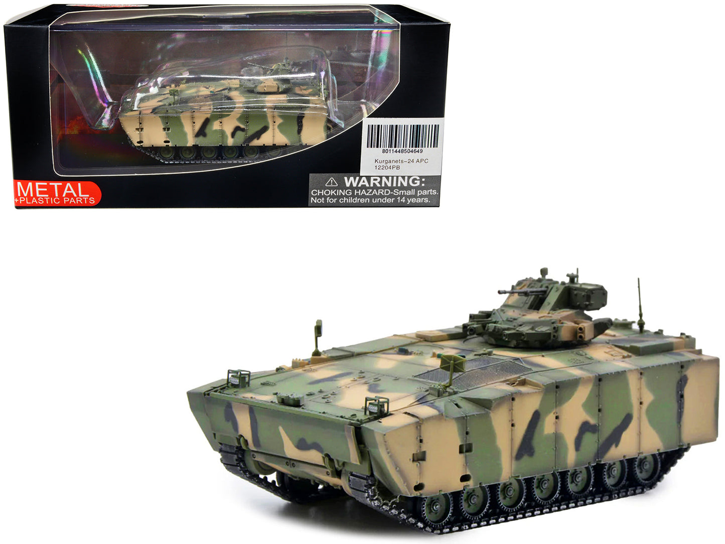 Russian (Object 693) Kurganets-25 Armored Personnel Carrier Camouflage 1/72 Diecast Model by Panzerkampf free shipping USA