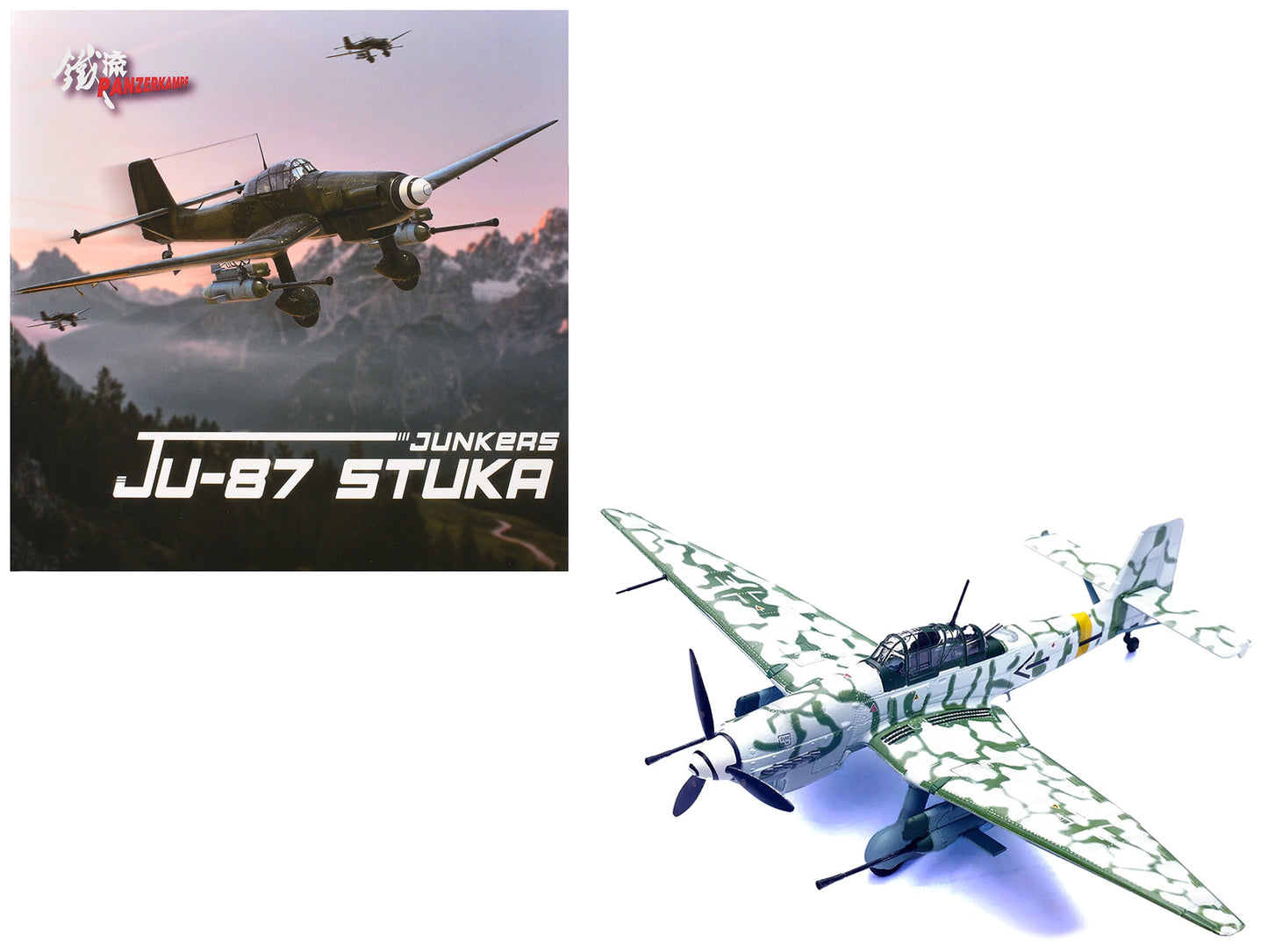 Junkers Ju 87G2 Stuka Bomber Aircraft "10.(Pz)/SG 2 Immelmann Markisch Friedland Pomerania" (1945) German Luftwaffe "Wing" Series 1/72 Diecast Model by Panzerkampf free shipping USA