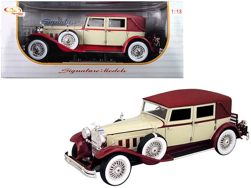 1930 Packard LeBaron Cream and Red 1/18 Diecast Model Car by Signature Models free shipping USA
