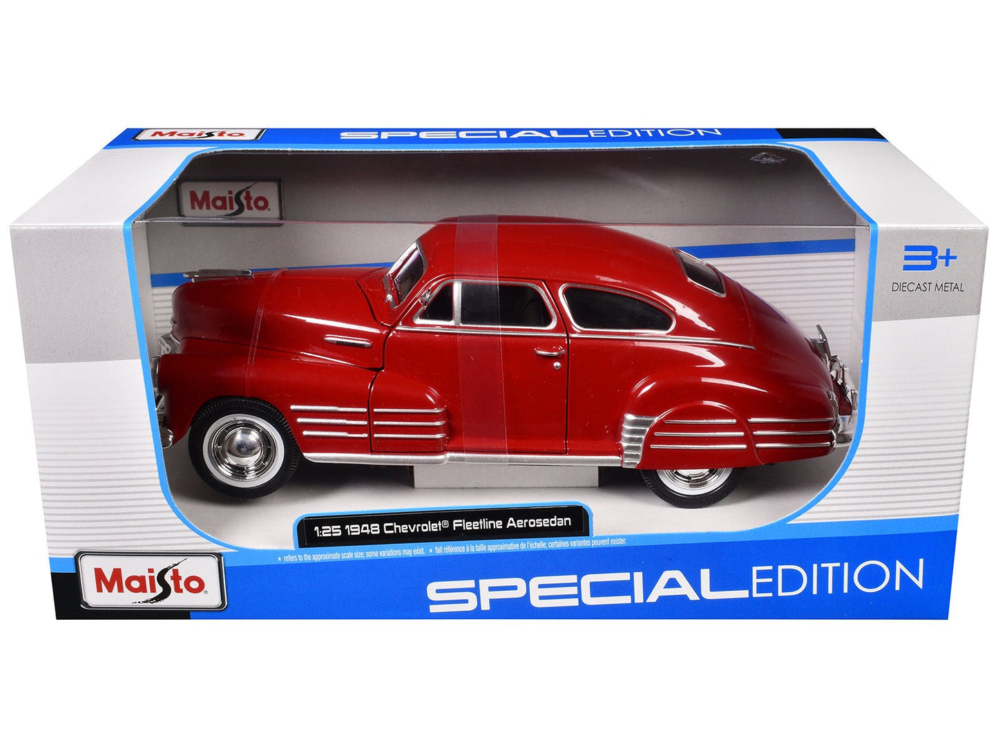 1948 Chevrolet Fleetline Aerosedan Red "Special Edition" Series 1/25 Diecast Model Car by Maisto free shipping USA