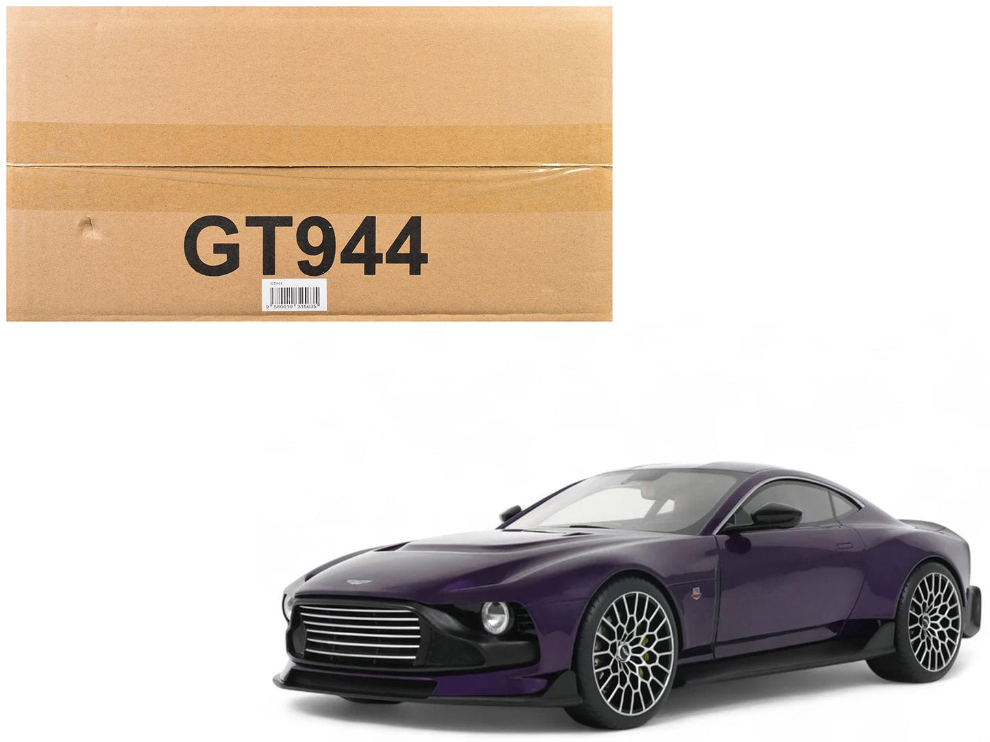 2023 Aston Martin Valour Purple Metallic 1/18 Model Car by GT Spirit free shipping USA