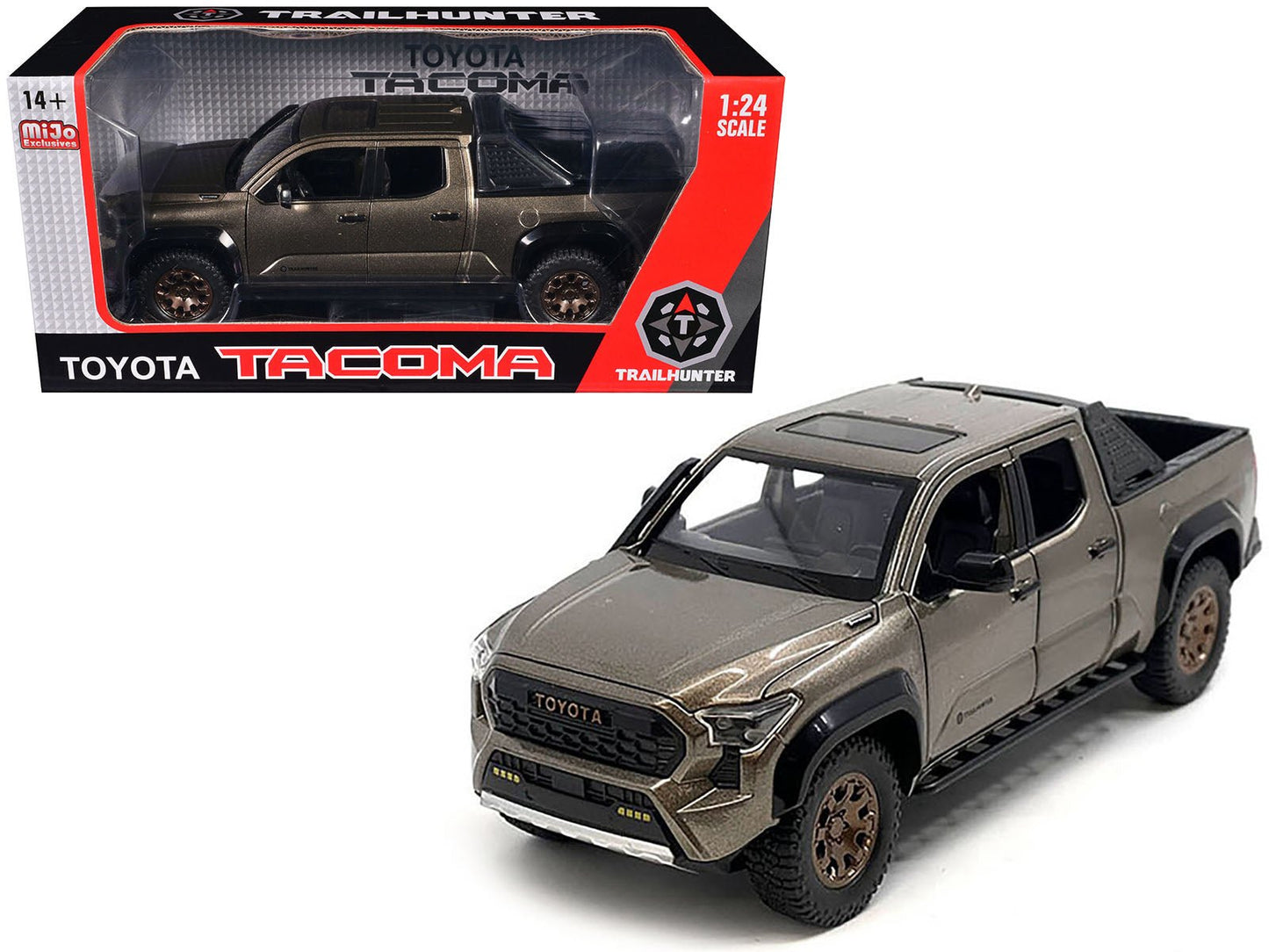 2024 Toyota Tacoma Trailhunter Edition Pickup Truck Bronze Metallic 1/24 Diecast Model Car free shipping USA