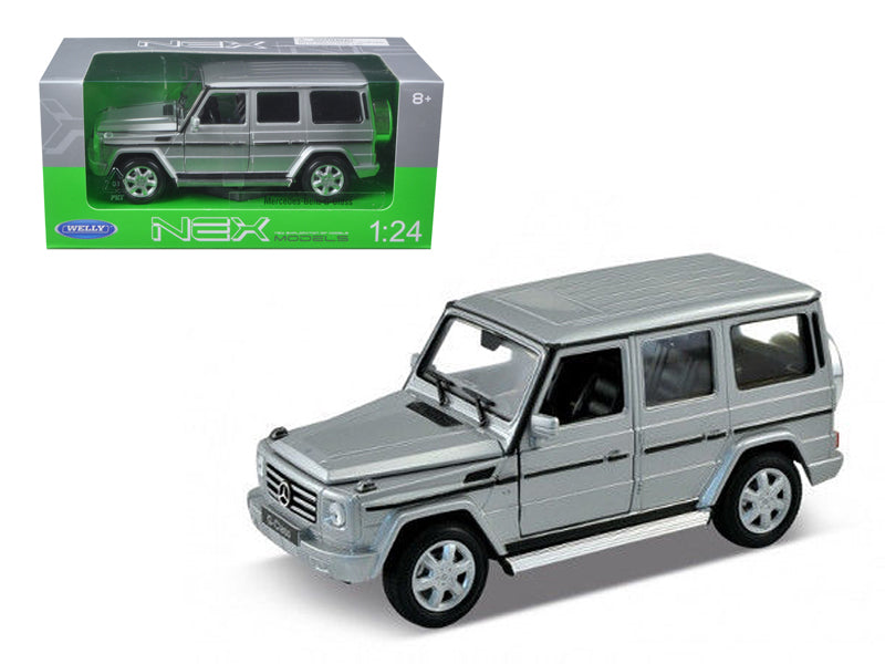Mercedes Benz G Class Wagon Silver 1/24-1/27 Diecast Model Car by Welly free shipping USA