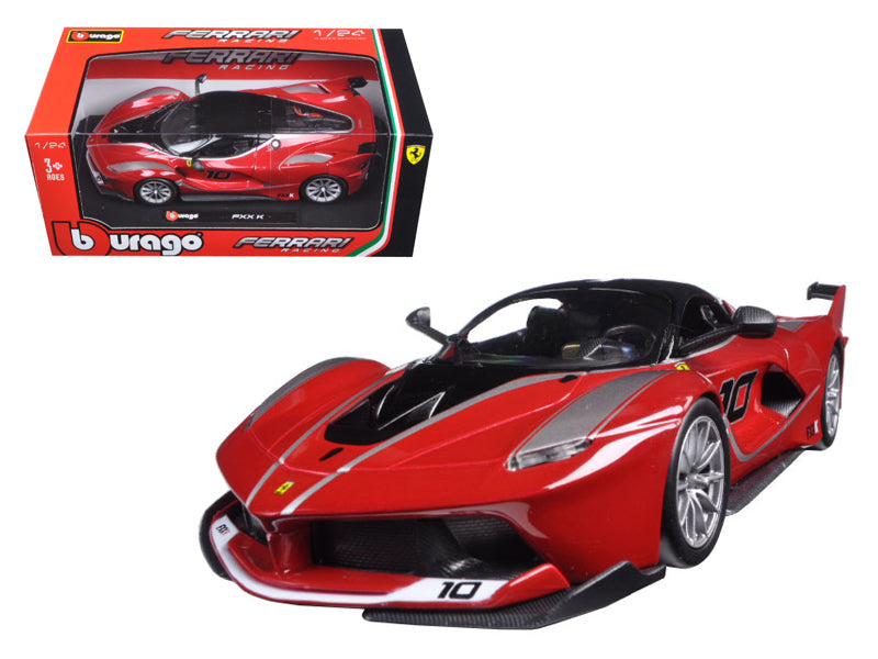 Ferrari Racing FXX-K #10 Red 1/24 Diecast Model Car by Bburago free shipping USA