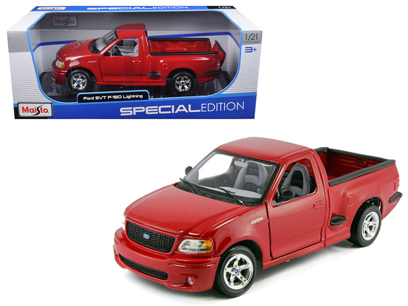 Ford SVT F-150 Lightning Pickup Truck Red 1/21 Diecast Model Car by Maisto free shipping USA