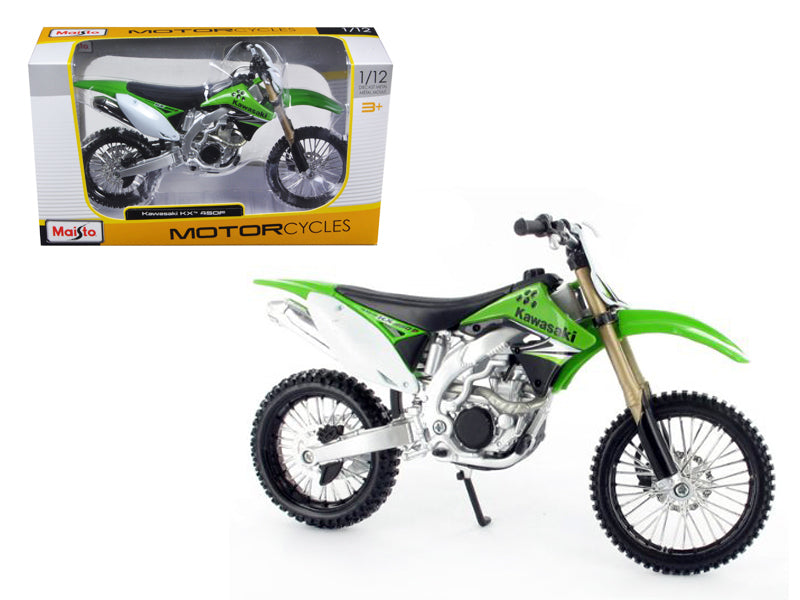 Kawasaki KX 450F Green 1/12 Diecast Motorcycle Model by Maisto free shipping USA