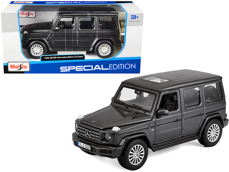 2019 Mercedes Benz G-Class with Sunroof Dark Gray Metallic 1/25 Diecast Model Car by Maisto free shipping USA