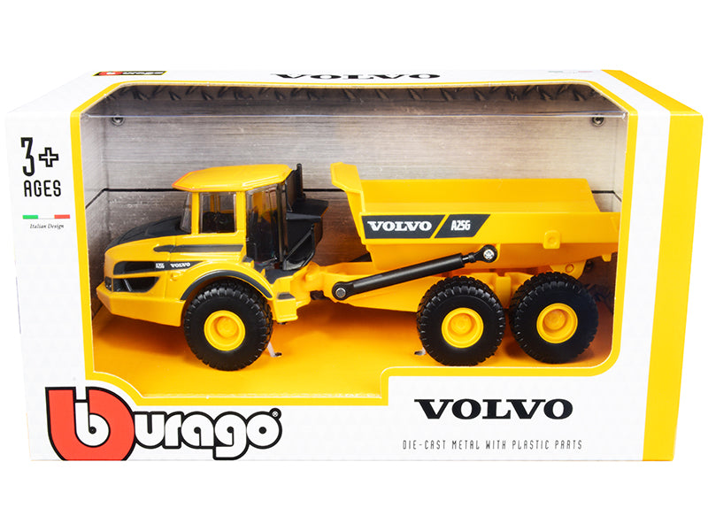Volvo A25G Articulated Hauler Yellow 1/50 Diecast Model by Bburago free shipping USA
