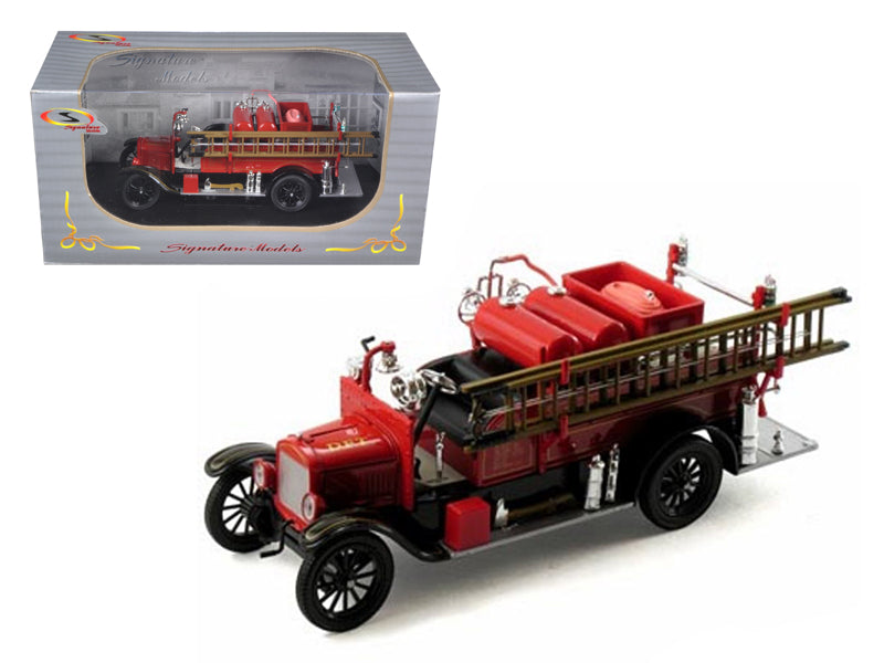 1926 Ford Model T Fire Engine Red and Black 1/32 Diecast Model by Signature Models free shipping USA