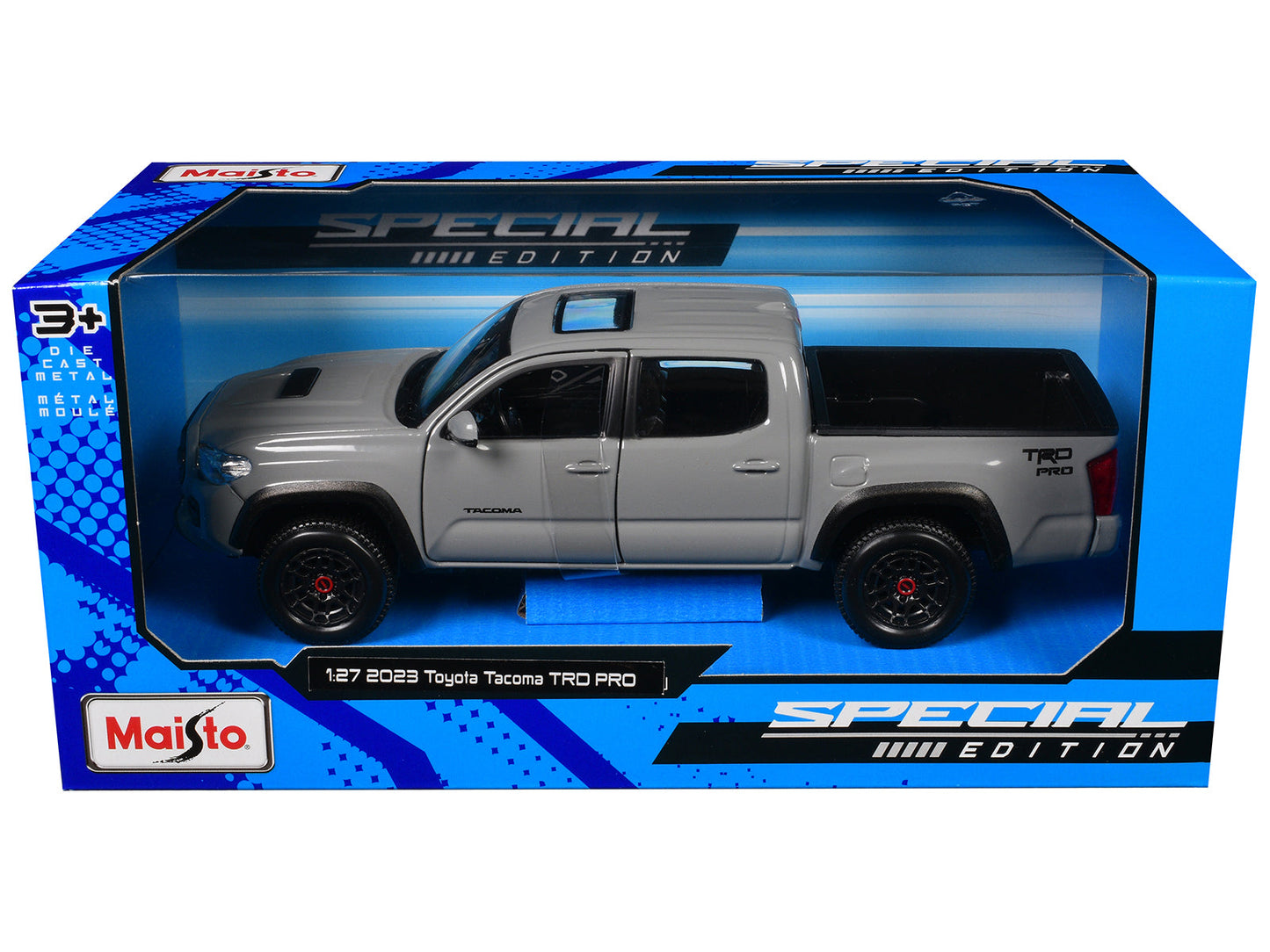 2023 Toyota Tacoma TRD PRO Pickup Truck Gray with Sunroof "Special Edition" Series 1/27 Diecast Model Car by Maisto free shipping USA