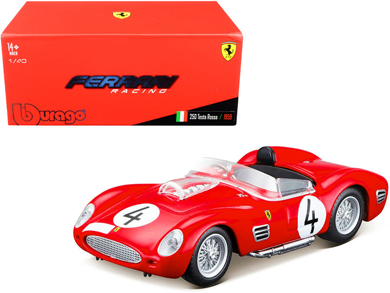 Ferrari 250 Testa Rossa #4 P. Hill - O. Gendebien Nurburgring 1000km (1959) 1/43 Diecast Model Car by Bburago free shipping USA