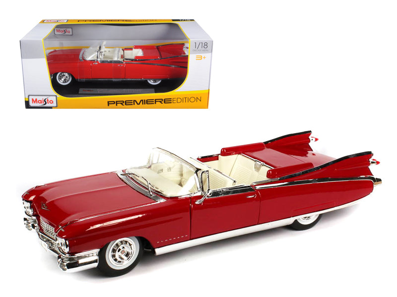1959 Cadillac Eldorado Biarritz Red 1/18 Diecast Model Car by Maisto free shipping USA
