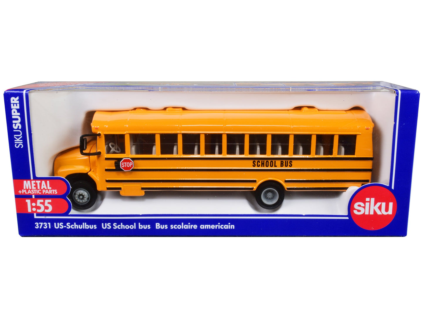 United States School Bus Yellow 1/55 Diecast Model by Siku free shipping USA