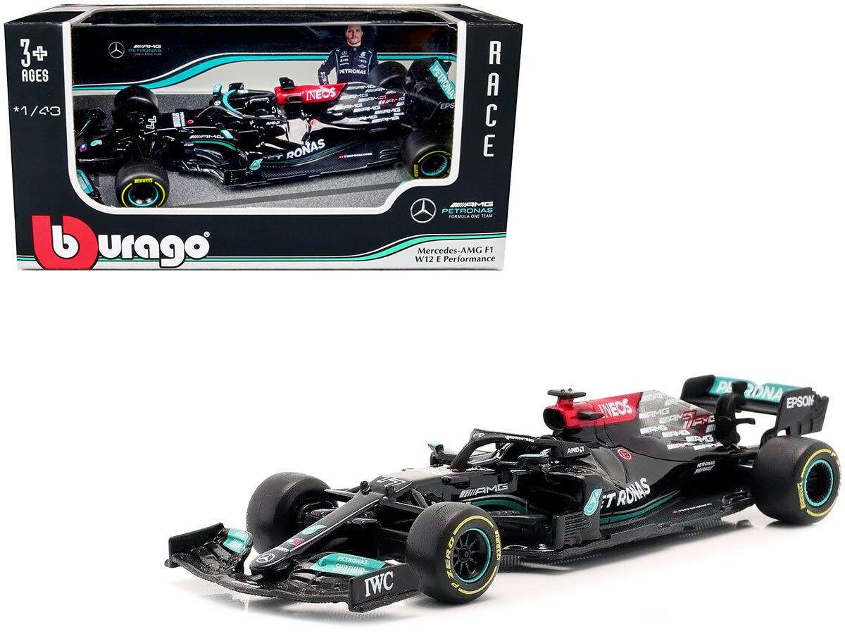 Mercedes-AMG F1 W12 E Performance #77 Valterri Bottas F1 Formula One (2021) 1/43 Diecast Model Car by Bburago free shipping USA