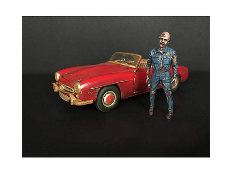 Zombie Mechanic Figurine I for 1/18 Scale Models by American Diorama free shipping USA