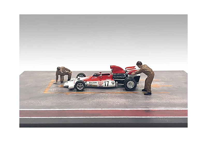"Race Day" Two Diecast Figures Set 5 for 1/43 Scale Models by American Diorama free shipping USA