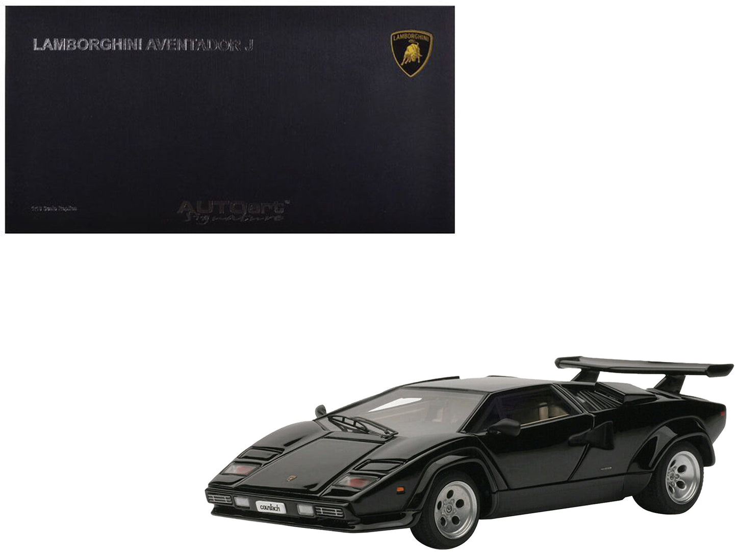 Lamborghini Countach 5000S Black 1/43 Diecast Model Car by Autoart free shipping USA