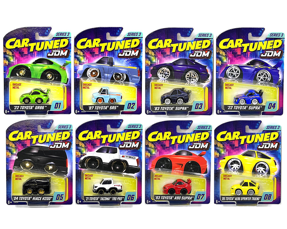 JDM Tuners Series 3 Set of 8 Pieces Diecast Model Cars by CarTuned free shipping USA