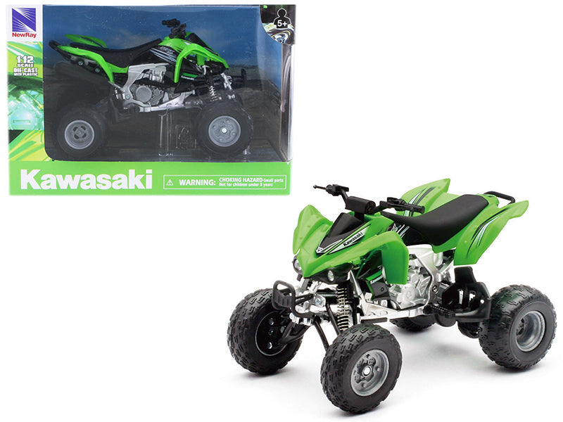 Kawasaki KFX 450R ATV Green 1/12 Motorcycle Model by New Ray free shipping USA