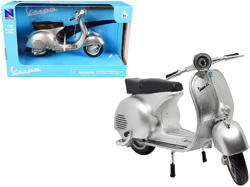 Vespa 150 GS Silver Metallic 1/12 Diecast Motorcycle Model by New Ray free shipping USA