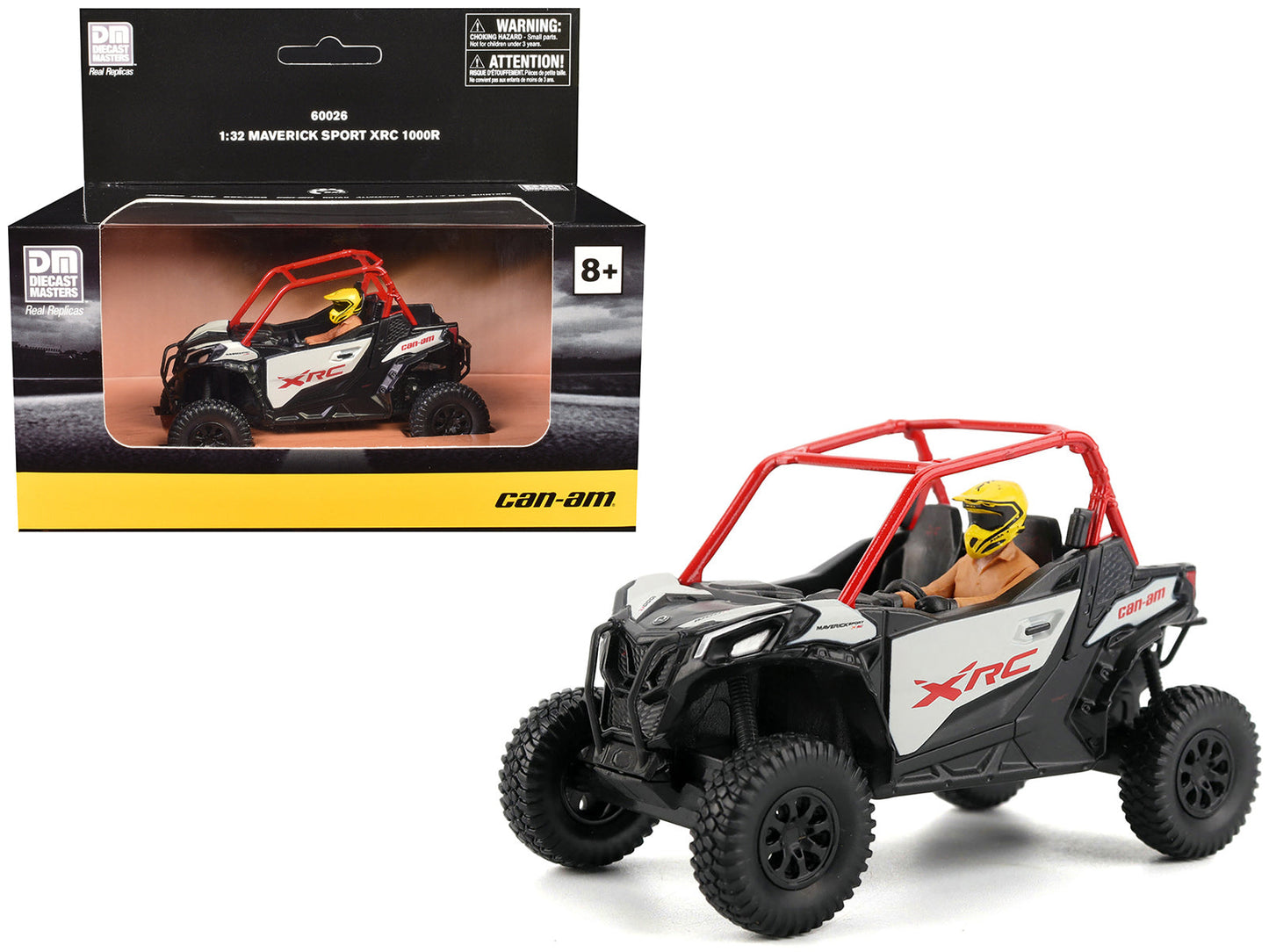 Can-Am Maverick Sport XRC 1000R Red and Gray with Driver Figure 1/32 Diecast Model by BRP Models free shipping USA
