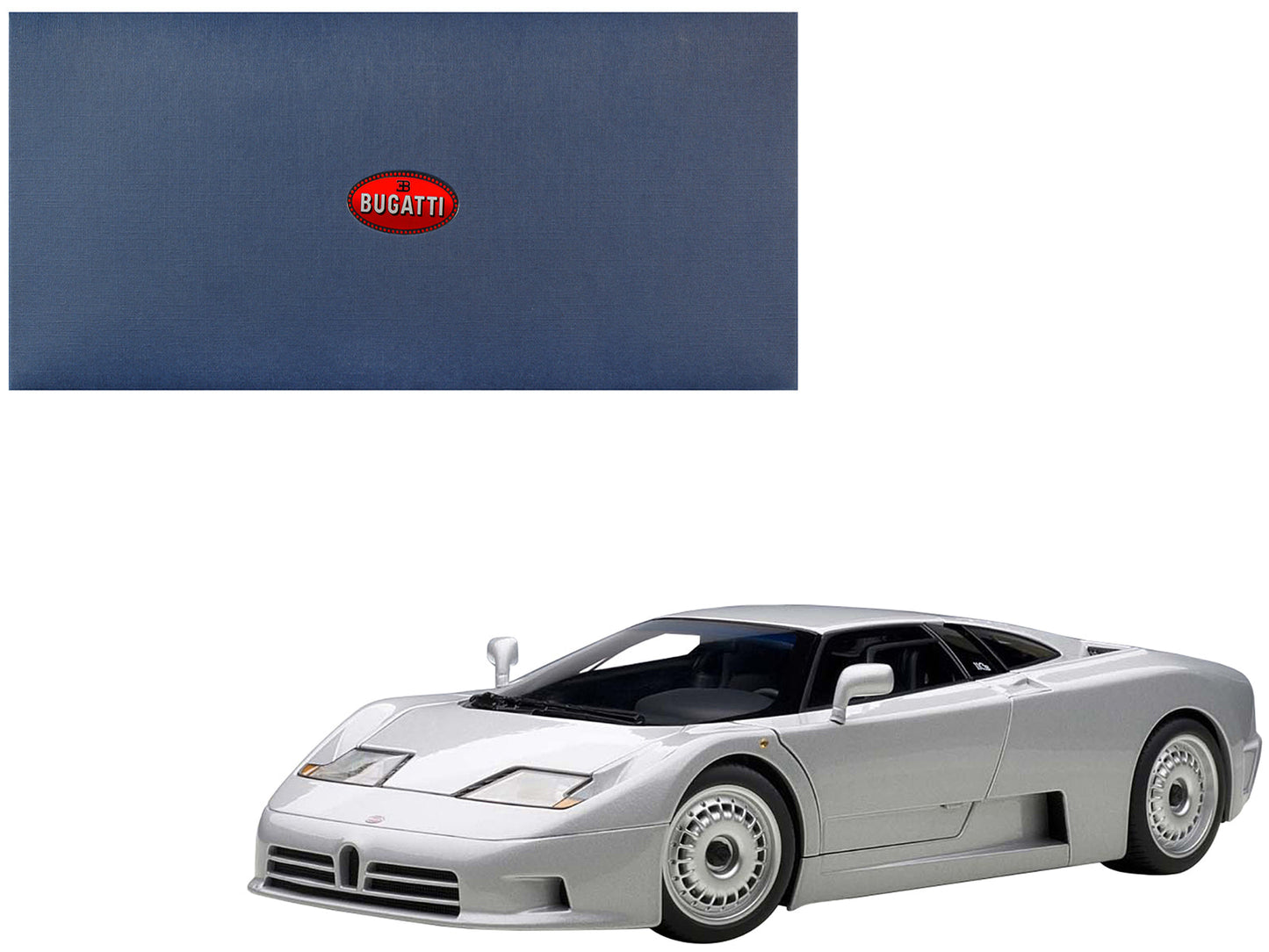 Bugatti EB110 GT Silver 1/18 Diecast Car Model by Autoart free shipping USA