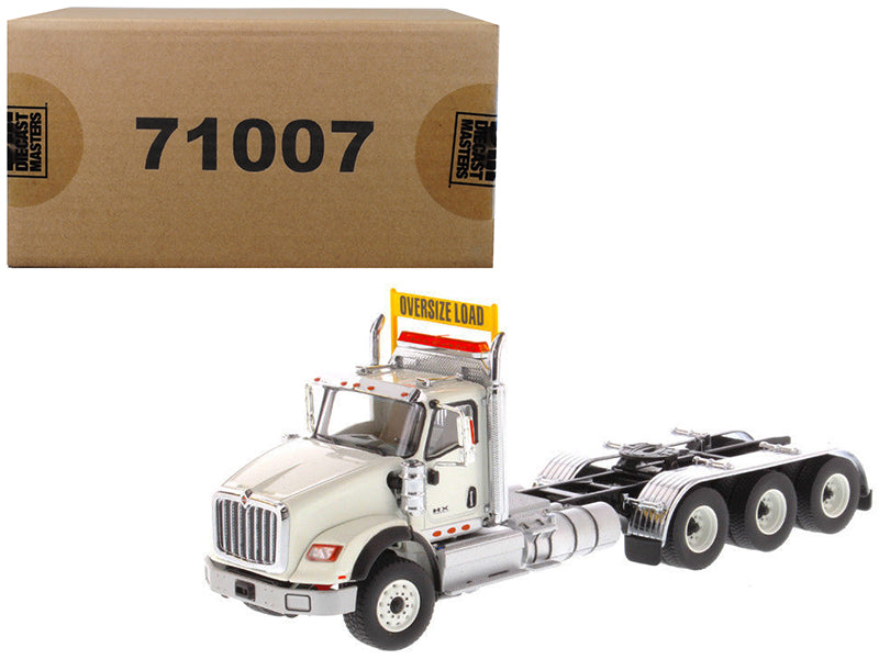 International HX620 Day Cab Tridem Tractor White 1/50 Diecast Model by Diecast Masters free shipping USA