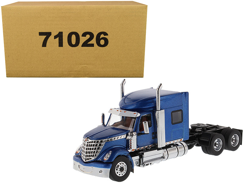 International LoneStar Sleeper Cab Truck Tractor Blue 1/50 Diecast Model by Diecast Masters free shipping USA