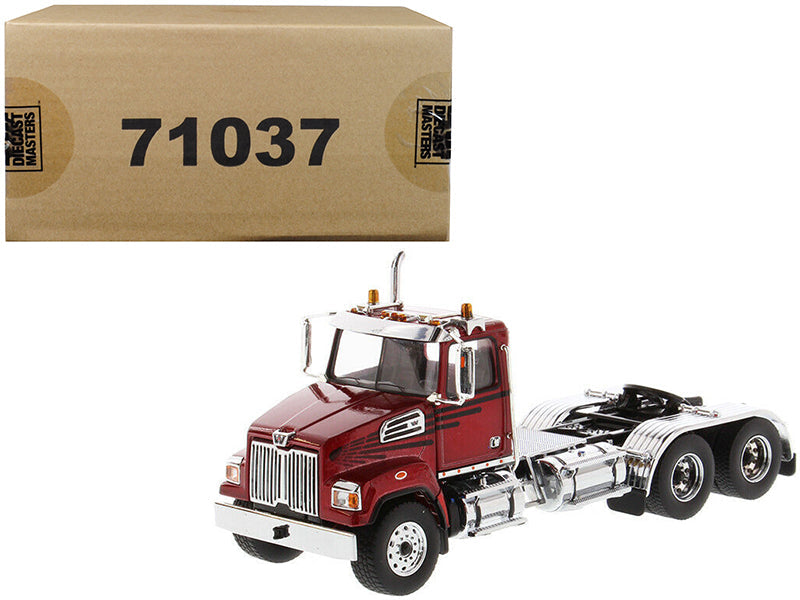 Western Star 4700 SF Tandem Day Cab Tractor Metallic Red 1/50 Diecast Model by Diecast Masters free shipping USA