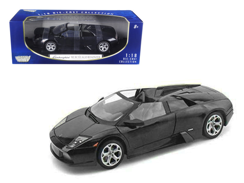 Lamborghini Murcielago Roadster Black 1/18 Diecast Model Car by Motormax free shipping USA