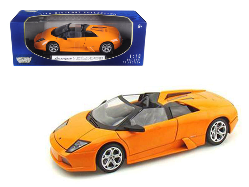 Lamborghini Murcielago Roadster Orange 1/18 Diecast Model Car by Motormax free shipping USA