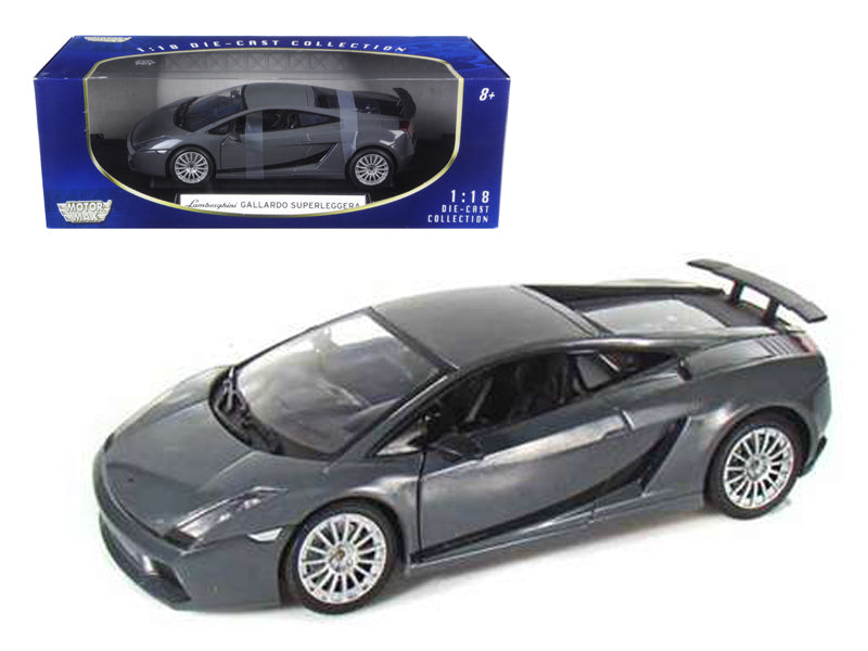 Lamborghini Gallardo Superleggera Grey 1/18 Diecast Model Car by Motormax free shipping USA