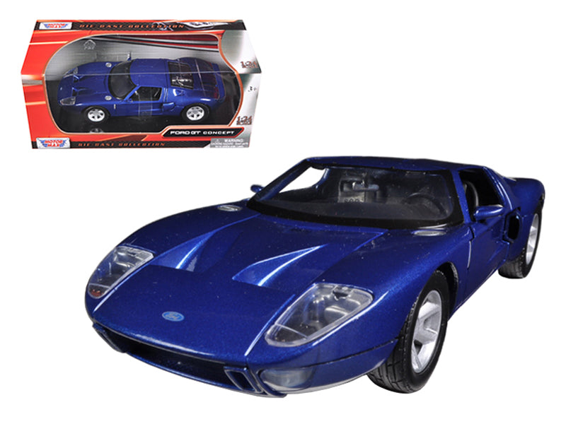 Ford GT Blue 1/24 Diecast Car Model by Motormax free shipping USA
