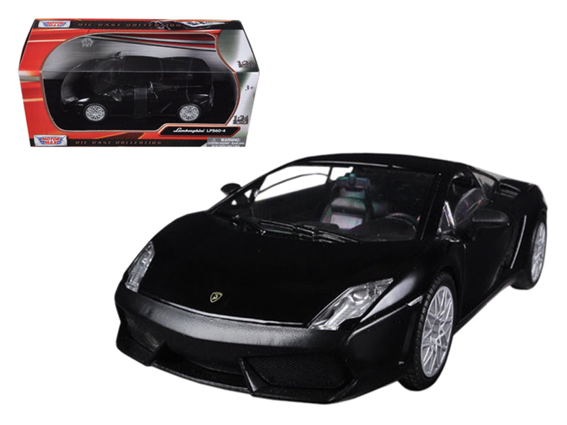 Lamborghini Gallardo LP-560-4 Matt Black 1/24 Diecast Car Model by Motormax free shipping USA