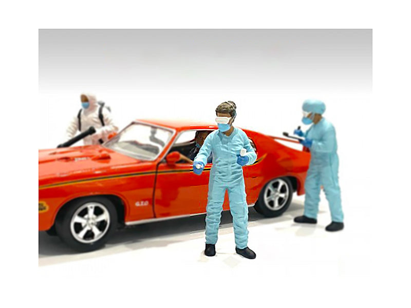 Hazmat Crew Figurine II for 1/18 Scale Models by American Diorama free shipping USA
