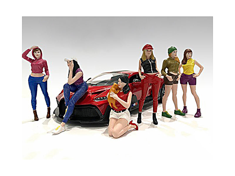 "Girls Night Out" 6 piece Figurine Set for 1/18 Scale Models by American Diorama free shipping USA
