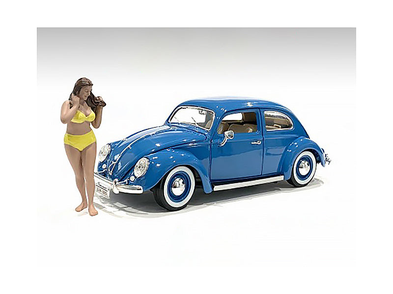 Beach Girl Amy Figurine for 1/24 Scale Models by American Diorama free shipping USA