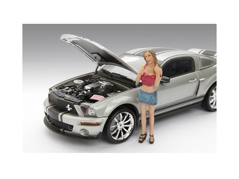 Female Monica Figure For 1:18 Diecast Model Cars by American Diorama free shipping USA