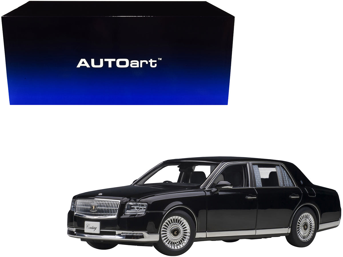 Toyota Century with Curtains RHD (Right Hand Drive) Black Special Edition 1/18 Model Car by Autoart free shipping USA