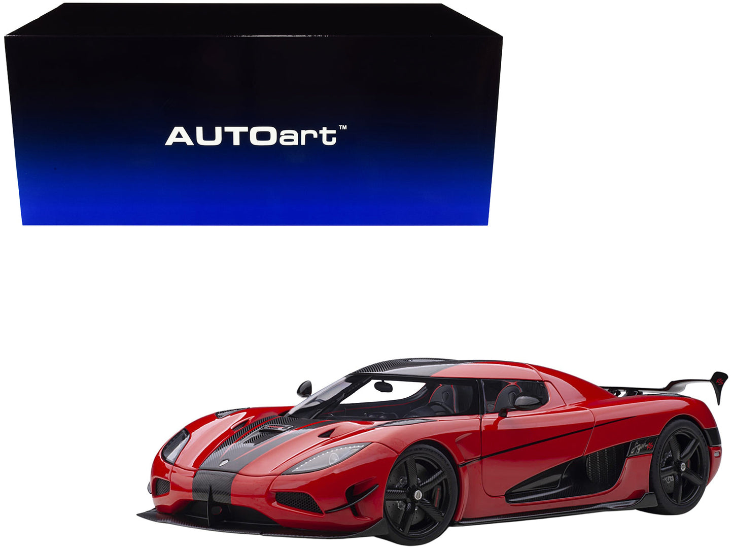 Koenigsegg Agera RS Chili Red with Black Accents 1/18 Model Car by Autoart free shipping USA