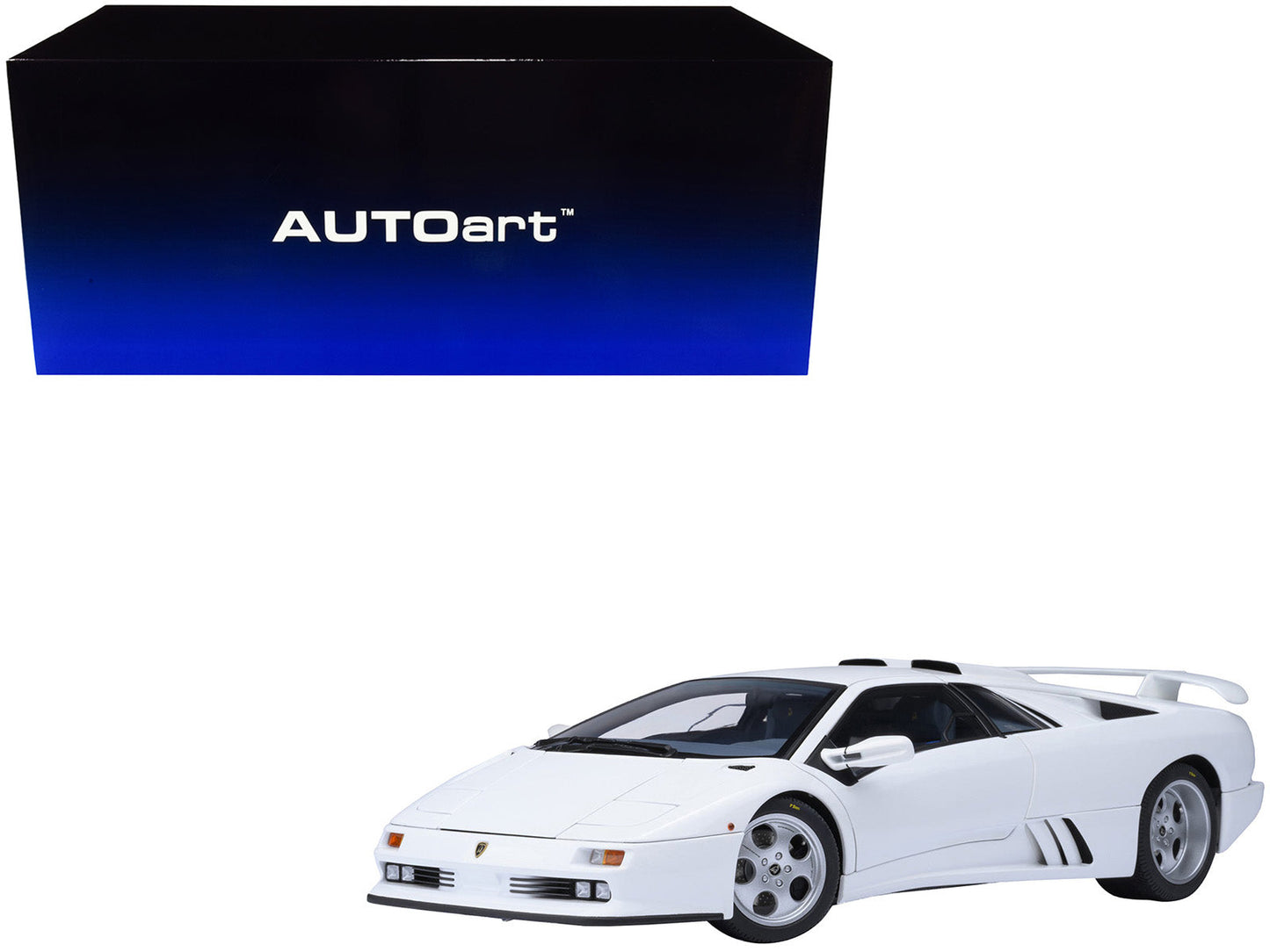 Lamborghini Diablo SE30 Jota Impact White 1/18 Model Car by Autoart free shipping USA