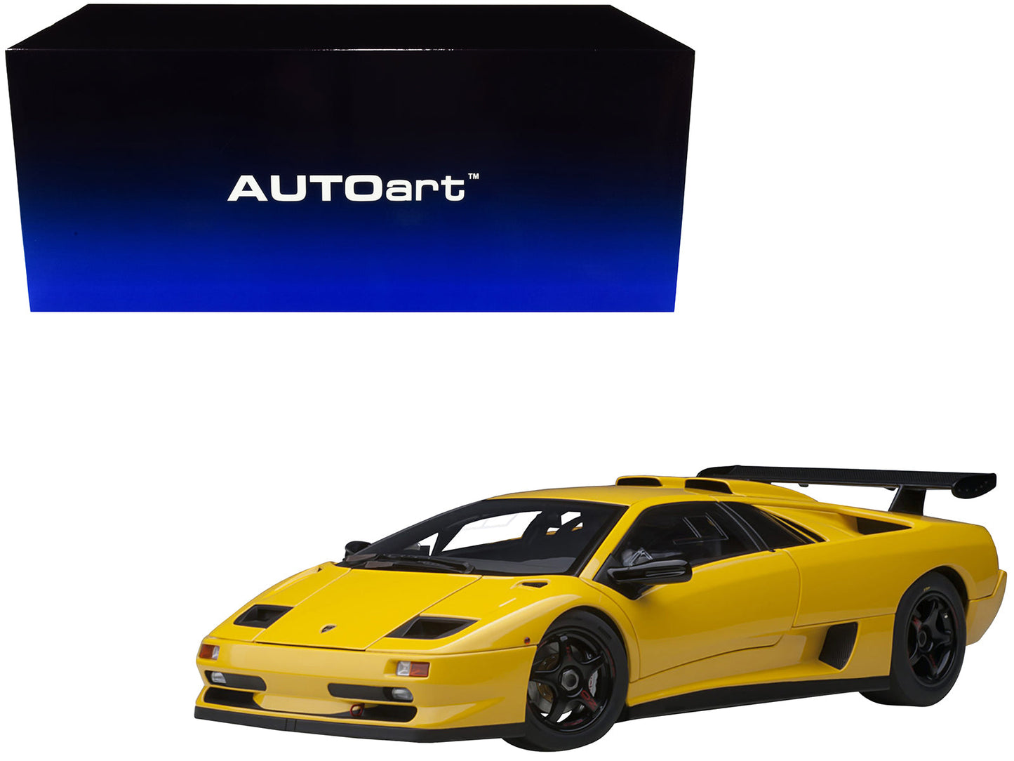 Lamborghini Diablo SV-R Superfly Yellow 1/18 Model Car by Autoart free shipping USA