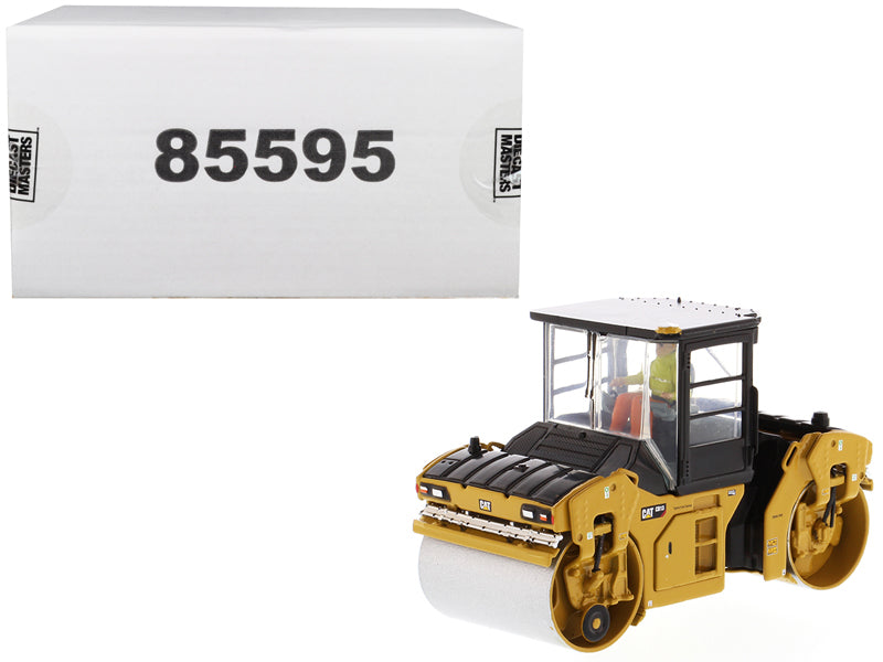 CAT Caterpillar CB-13 Tandem Vibratory Roller with Cab and Operator "High Line Series" 1/50 Diecast Model by Diecast Masters free shipping USA
