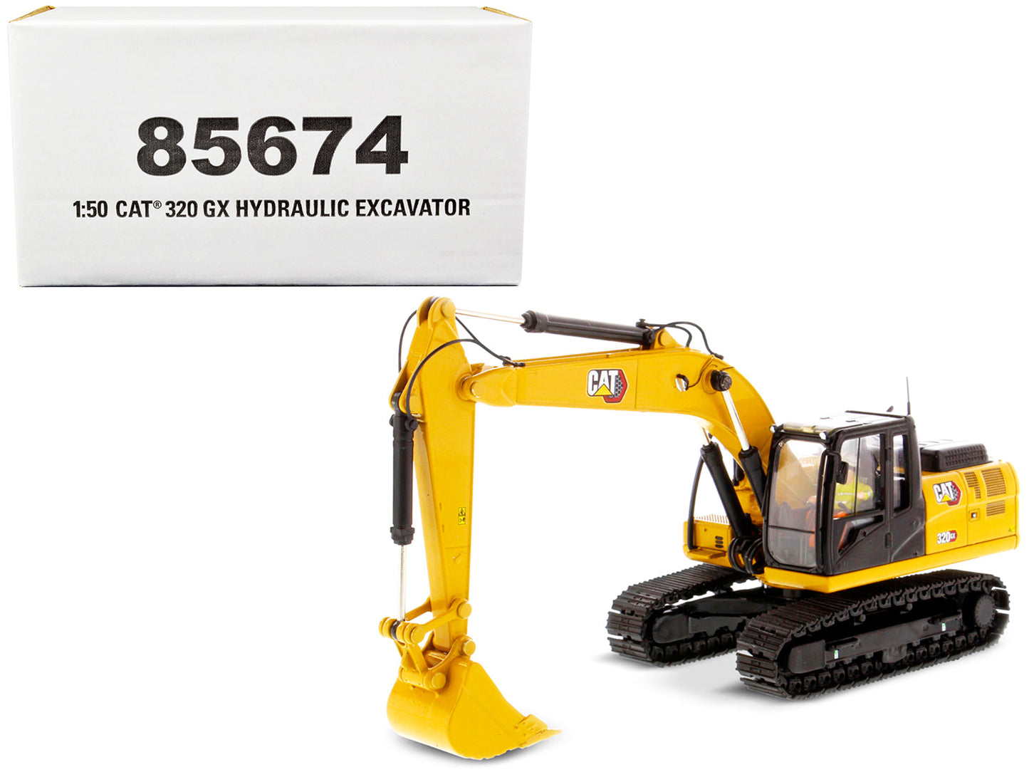 CAT Caterpillar 320 GX Hydraulic Excavator with Operator "High Line" Series 1/50 Diecast Model by Diecast Masters free shipping USA