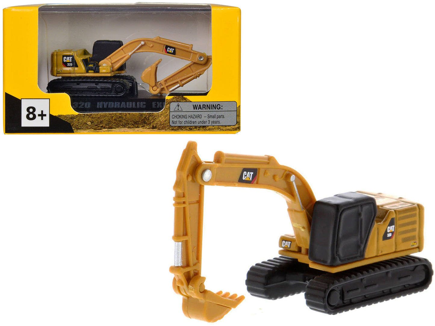 CAT Caterpillar 320 Hydraulic Excavator Yellow "Micro-Constructor" Series Diecast Model by Diecast Masters free shipping USA