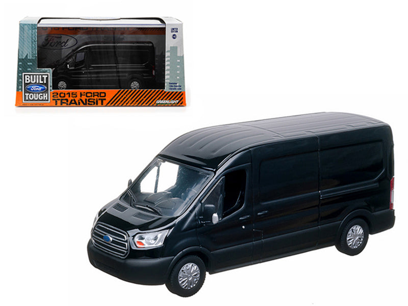 2015 Ford Transit (V363) Van Tuxedo Black 1/43 Diecast Model by Greenlight free shipping USA