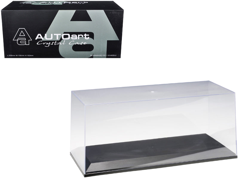 Collectible Display Show Case for 1/18-1/24 Scale Model Cars with Black Plastic Base by Autoart free shipping USA
