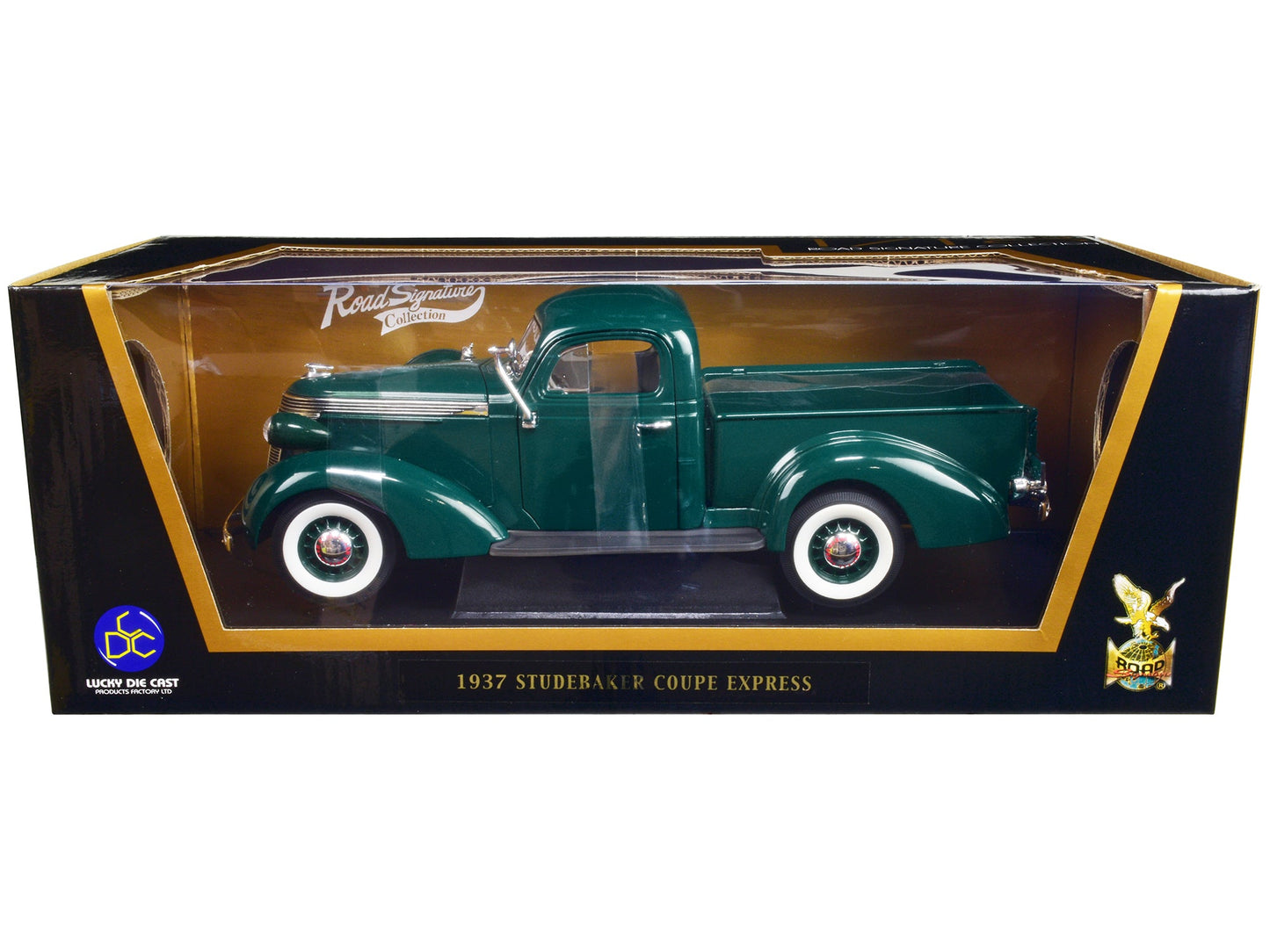 1937 Studebaker Express Pickup Truck Green 1/18 Diecast Model Car by Road Signature free shipping USA