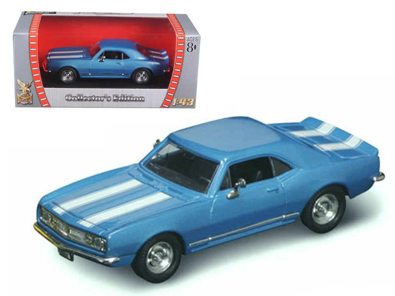1967 Chevrolet Camaro Z-28 Blue 1/43 Diecast Model Car by Road Signature free shipping USA